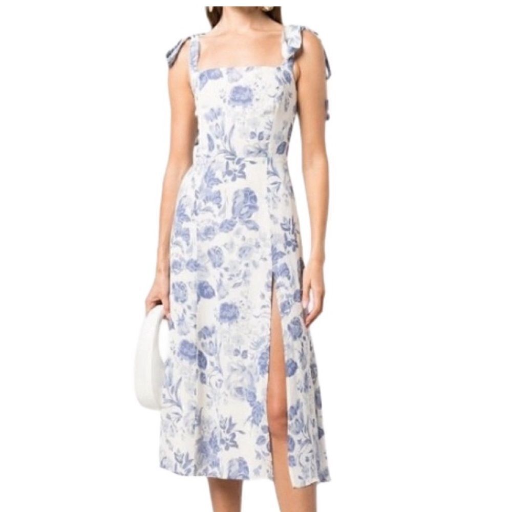 Reformation Lucerne Floral Print Twilight Midi Dress $278 - Picture 2 of 12